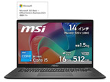�m�[�g�p�\�R�� MSI �v���`�i�O���C MODERN-14F13MG5359JPNN �m14.0�^ /Windows11 Home /intel Core i5 /�������F16GB /SSD�F512GB /Office Home and Business /���{��ŃL�[�{�[�h�n