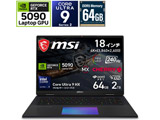 �Q�[�~���O�m�[�g�p�\�R�� Titan 18 HX A2W(RTX 5090) �R�A�u���b�N Titan-18-HX-A2WJ-2600JP [18.0�^ /Windows11 Pro /intel Core Ultra 9 /�������F64GB /SSD�F2TB /�p��ŃL�[�{�[�h /2026�N6�����f��]