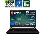 �Q�[�~���O�m�[�g�p�\�R�� Cyborg 15 C13W(RTX 5060) �v���`�i�O���C Cyborg-15-C13WFO-5899JP [�������F16GB /SSD�F512GB /intel Core i7 /Windows11 Home /15.6�^ /2026�N9�����f��] �ysof001�z