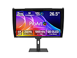 12G-SDI�Ή� PC���j�^�[ ProArt Display OLED �u���b�N PA27USD �m26.5�^ /�L�@EL 4K(3840×2160�j /���C�h /240Hz�n