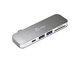 JCD388�@�mUSB-C �I�X�����X USB-C/SD�J�[�h�X���b�g /micro SD�J�[�h�X���b�g /USB-Ax2�n�@Ultra Drive Mini Dock 6-in-1 �ysof001�z