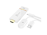 〔ワイヤレスHDMI〕ドングルレシーバー ScreenCast 4K ホワイト JVAW76