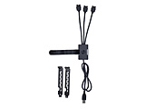 USBnu [USB-A 2.0  USB2.0 9pin3] USB 2.0 1-to-3 Hub (Type A Male Port)  (LL-USB2.0 TypeA 1-to-3 HUB BK) ubN