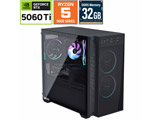 AORUS PRIME 3 AP3A5N6T-5103 �Q�[�~���O�f�X�N�g�b�v�p�\�R�� AORUS PRIME 3(RTX 5060 Ti) �u���b�N �m���j�^�[���� /Windows11 Home /AMD Ryzen5 /�������F32GB /SSD�F1TB /2026�N2�����f���n