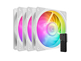 P[Xt@3 [120mm /2400RPM]{Rg[[ Mobius 120P ARGB White 3-Pack Fan Kit zCg MFZ-M2DW-243P2-R1