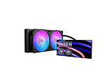 ����CPU�N�[���[ 120mm�t�@����2 [LGA1851/1700/1200/1156/1155/1151/1150�EAM5/AM4] MasterLiquid Core LCD 6inch 240 Black ARGB �u���b�N MLW-D24M-A24PA-L1