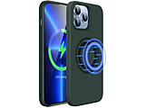 iPhone 13 Pro Max�P�[�X �}�O�l�b�g�Ή� �~���^���[�O���[�h�V���R���P�[�X ESR Green CloudSoftCasewithHaloLock