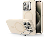 iPhone 15 Proi6.1C`jX^htVRP[X ESR Light Tan CloudSoftCasewithStashStandforiPhone15Pro