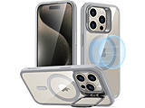 iPhone 15 Proi6.1C`jX^htnCubhP[X ESR Clear Grey ClassicHybridCasewithStandHaloLockforiPhone15Pro