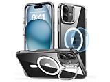 iPhone 16 Plus�i6.7�C���`�j�X�^���h�t�n�C�u���b�h�P�[�X ESR Clear ClassicHybridCaseStashStandforiPhone16Plus