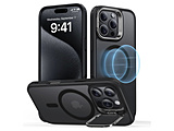 iPhone 16 Proi6.3C`jX^htnCubhP[X ESR Frosted Black ClassicHybridCaseStashStandforiPhone16Pro
