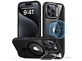 iPhone 16 Proi6.3C`jX^htnCubhP[X ESR Clear Black ClassicHybridCaseStashStandforiPhone16Pro