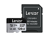 Lexar microSDXC�J�[�h 128GB Professional SILVER PLUS�V���[�Y V30 UHS-I U3 A2 LMSSIPL128G-BNANJ   LMSSIPL128G-BNANJ �mClass10 /128GB�n