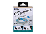 USB-C �� USB-C�P�[�u�� [�[�d /�]�� /1.5m /PD60W /USB2.0]  �z���C�g MCA-FCC1560(WH) �mUSB-C �� USB-C�n