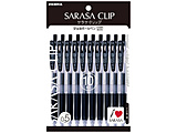 含斑马圆珠笔10瓶一套面膜的SARASA CLIP(sarasakurippu)黑(墨水色:黑)P-JJ15-BK10[0.5mm]