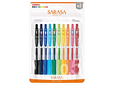 斑马圆珠笔SARASA CLIP(sarasakurippu)10色安排JJ15-10C-N[0.5mm]