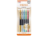 �f�R�V���C���J���[ �{�[���y�� SARASA CLIP(�T���T�N���b�v) 5�F�Z�b�g JJ15-5C-SH-N �m0.5mm�n �y864�z