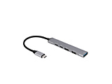 UH-C3384GY USB-C  USB-C{USB-A ϊnu (Chrome/Android/iPadOS/Mac/Windows11Ή) O[ moXp[ /5|[g /USB 3.2 Gen1Ή /USB Power DeliveryΉn