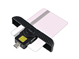 接触型ICカードリーダー USB-C接続 折畳型(Mac/Windows11対応) ブラック CRIC-01BK ［マイナンバーカード対応］