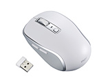 �}�E�X (Chrome/Mac/Windows11�Ή�) �z���C�g MUS-RKF216W �mBlueLED /����(���C�����X) /5�{�^�� /USB�n