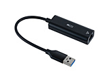 LAN�ϊ��A�_�v�^ [USB-A �I�X�����X LAN] 1Gbps�Ή�(Mac/Windows11�Ή��ESwitch�Ή�) �u���b�N ULA-A01BK