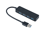 UH-3454BK USB-A�n�u (Chrome/Mac/Windows11�Ή�) �u���b�N �m�o�X�p���[ /4�|�[�g /USB 3.2 Gen1�Ή��n