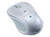 【タブレット対応】ワイヤレスBlueLEDマウス［Bluetooth 3.0・Android／Mac／Win］　静音マウス （3ボタン・ホワイト）　MUS-BKT111W