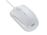 MUSUKT124W（3ボタン・ホワイト）　有線BlueLEDマウス［USB・Mac／Win］ 静音