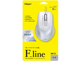 有線BlueLEDマウス［USB・Win／Mac］Flineシリーズ Mサイズ 5ボタン MUS-UKF145W ホワイト [5ボタン]