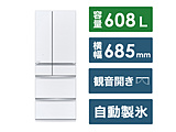 【基本設置料金セット】 冷蔵庫 WZシリーズ グレインクリア MR-WZ61J-W ［幅68.5cm /608L /6ドア /観音開きタイプ /2023年］ 【買い替え5000pt】