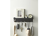 �X�}�[�g�@�}�O�l�b�g�L�[�t�b�N���g���C�@�u���b�N(Smart Magnetic Key Rack With Tray BK)  �u���b�N 02755