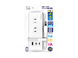 �y����/�C�O�Ή��z���s�p�d���^�b�vAC4 USBA+C2 PD45W 1m�@���o�[�V�u��   WM-33 �y864�z