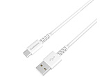 USB�[�d�������P�[�u�� TypeA-TypeC 1.2m  �z���C�g AJ-640 �mUSB-A �� USB-C�n