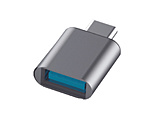 USB�ϊ��A�_�v�^ USB-A��C  �O���[ AJ-659