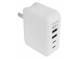 AC�[�d��@USB-A×2�|�[�g�@Type-C×2�|�[�g  �z���C�g AC-037 �m12W /USB-C×2 /USB-A×2 /4�|�[�g�n