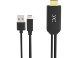 JV USB-C  HDMI{USB-AIX(dp)P[u [f /1.8m]  ubN KD-208