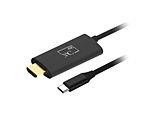USB-C ⇔ HDMI＋USB-Cメス(給電用)ケーブル [映像 /3m /4K・HDR対応]   KD-235
