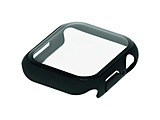 Apple Watch�p �K���X�t�B������̌^ �ی�P�[�X 41mm  �u���b�N OWL-AWBCV0441-BK