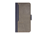 iPhone 14 Pro�p �G���K���g�ȃo�C�J���[�Ƒ�e�ʃ|�P�b�g��PU���U�[�蒠�^�P�[�X FLIP COVER  �l�C�r�[×�O���[ OWL-CVIE6119P-NVGY �y864�z