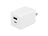�R���p�N�g2�|�[�gAC�[�d�� �ő�PD45W�o�� GaN(�����K���E��)�̗p USB Type-C×1 USB Type-A×1  �z���C�g OWL-APD45C1A1G-WH �mPD45W /USB-C×1 /USB-A×1 /2�|�[�g�n