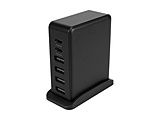 AC�[�d�� C×2 A×4 6�䓯���[�d�\ ���v�ő�64W�o��  �u���b�N OWL-APD64C2A4-BK �mPD20W /USB-C×2 /USB-A×4 /6�|�[�g�n �y864�z