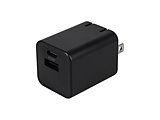 AC�[�d�� PowerDelivery20W�o�͑Ή� GaN�̗p USB Type-C×1 USB Type-A×1  �u���b�N OWL-APD20C1A1G-BK �mPD20W /USB-C×1 /USB-A×1 /2�|�[�g�n
