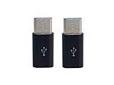 USB�ϊ��A�_�v�^��2 [USB-C �I�X�����X micro USB /�[�d /�]�� /USB2.0]  �u���b�N CAD-P2B