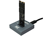 UD-M2ST SSDX^h USB-Aڑ M.2 STAND(Mac/Windows11Ή) ubN mM.2Ή /SATA{NVMe /1n
