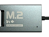 M.2 SSD USB変換アダプタ M.2 in [NVMe(PCIe)対応 / USB 10Gbps ] UD-M2IN  ブラック UD-M2IN ［M.2対応 /NVMe /1台］