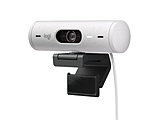 网络摄像机麦克风内置USB-C连接BRIO 500(Chrome/Mac/Windows11对应)淡灰白色的C940OW[有线][864]