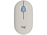 マウス PEBBLE MOUSE 2 M350S(Chrome/Android/iPadOS/iOS/Mac/Windows11対応) グレージュ M350sGY ［光学式 /無線(ワイヤレス) /3ボタン /Bluetooth］
