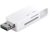 �ǂ�����USB�R�l�N�^�[�̗p�@SD��p�J�[�h���[�_�[�^���C�^�[�i�z���C�g�j�@BSCRD05U2WH