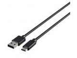 4.0m［USB-C ⇔ USB-A］2.0ケーブル 充電・転送　ブラック　BSUAC240BK