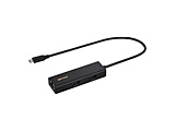 LANϊA_v^ [USB-C IXX LAN /USB-A3] 1GbpsΉ(SwitchAChrome/iPadOS/iOS/Mac/Windows11Ή) ubN LUD-U3-CU101BK